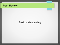Peer Review
