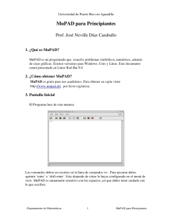 Manual de MuPAD