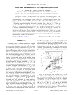 Scaling of the superfluid density in high-temperature superconductors,