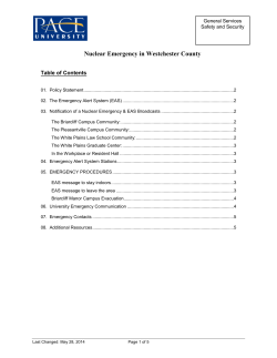 Nuclear Emergency in Westchester County