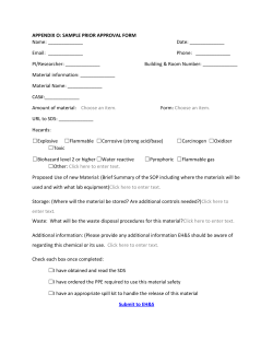 Appendix M - Sample Prior Approval Form