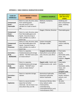 Appendix J - EH S Chemical Segregations Scheme
