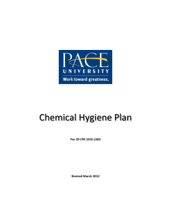 Chemical Hygiene Plan