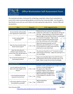 Office Workstation Self-Evaluation