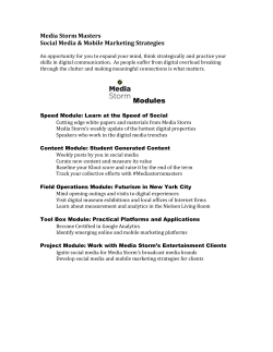 view current content in the capstone course: Social Media and Mobile Marketing Strategies