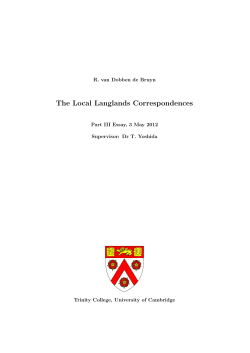 The local Langlands correspondences