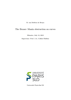 The Brauer-Manin obstruction on curves