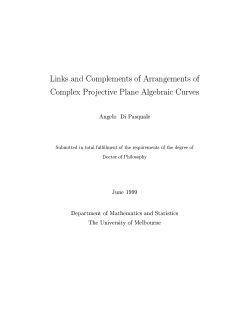 Links and Complements of Arrangements of Complex Projective Plane Algebraic Curves
