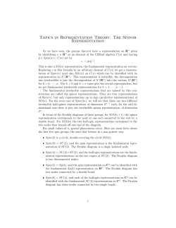 The Spinor Representation