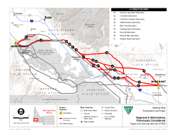 Segment 8 routes previously considered