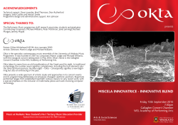 Miscela Innovatrice - Innovative Blend