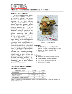 J-Series Modulator - Specification Sheet