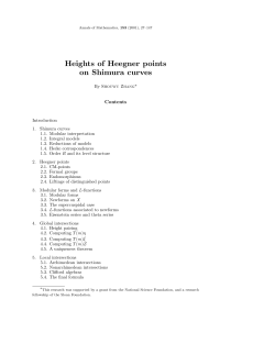 Heights of Heegner points on Shimura curves.