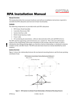RPA Installation Manual