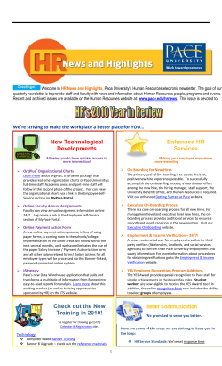 January, 2011 Newsletter