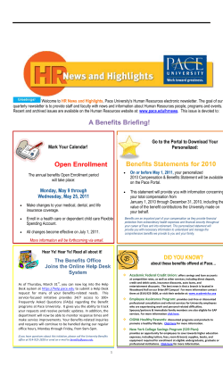 April, 2011 Newsletter