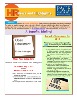 May, 2014 Newsletter