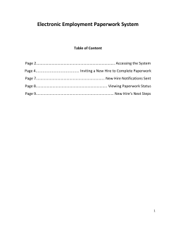 User Manual for Hiring Managers