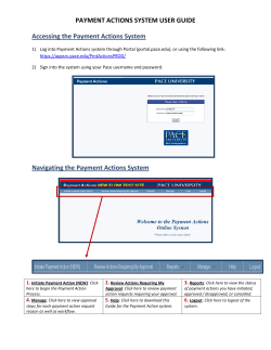 Payment Actions User Guide