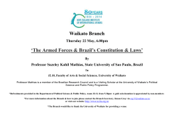 The Armed Forces and Brazil's Constitution and Laws