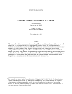 Identifying Allocative and Productive Inefficiency in Healthcare