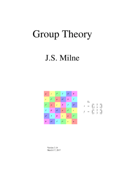 Group theory