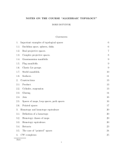 Lecture Notes on Algebraic Topology