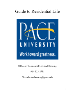 Guide to Residence Living 15- 16