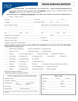 Housing Application