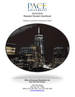 2015-2016 Resident Student Handbook