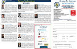National Tax Conference Brochure