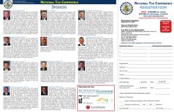 National Tax Conference Brochure