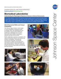 Exercise Physiology Laboratory at NASA-Johnson Space Center