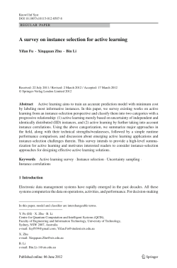A survey on instance selection for active learning.pdf