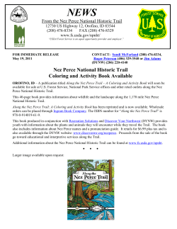 Nez Perce National Historic Trail Coloring and Activity Book