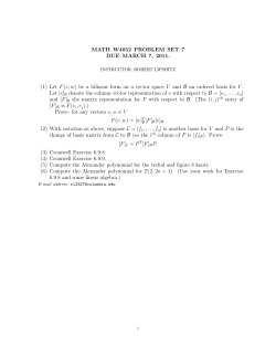 Problem Set 7
