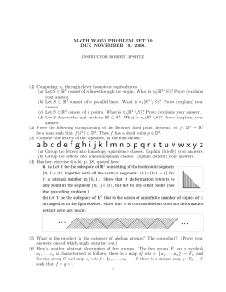 Problem set 10