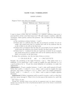 Correlation handout