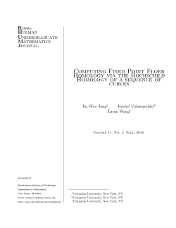 Computing Fixed Point Floer Homology via the Hochschild Homology of a Sequence of Curves.