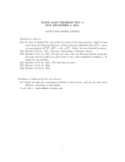 Problem set 11