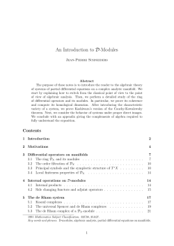 An introduction to D-modules