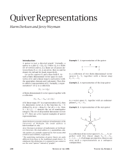 Quiver representations