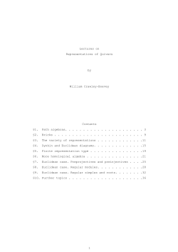 Lectures on representations of quivers