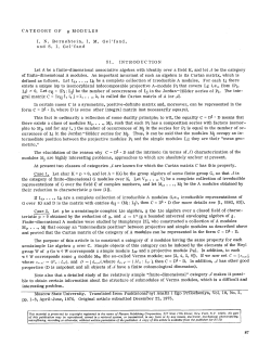 On some category of g-modules