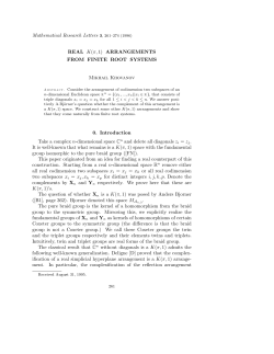 Real K( ,1) arrangements from finite root systems