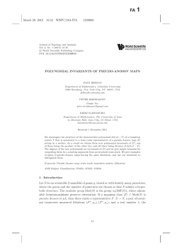 "Characteristic polynomials of pseudo-Anosov maps"