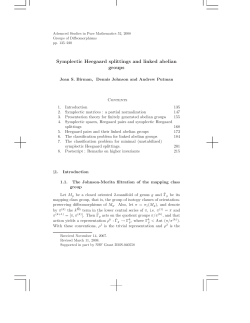 "Symplectic Heegaard splittings and linked abelian groups"