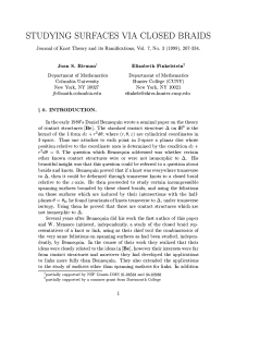 "Studying surfaces via closed braids"