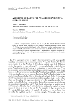 "Algebraic linearity in the mapping class group of a surface",