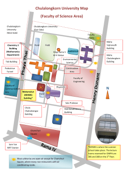 Chulalongkorn University Map (Faculty of Science Area)